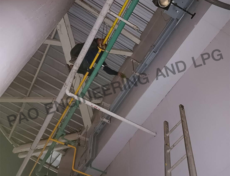 Work of gas pipe installation services for real estate companies